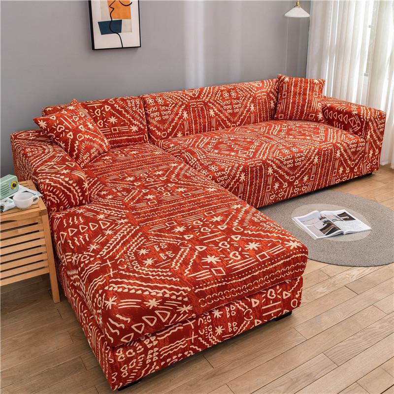 Эластичные чехлы на диван для гостиной, спандекс, шезлонг, угловой чехол для кресла, подушка, диванная мебель, чехлы 190-230 см