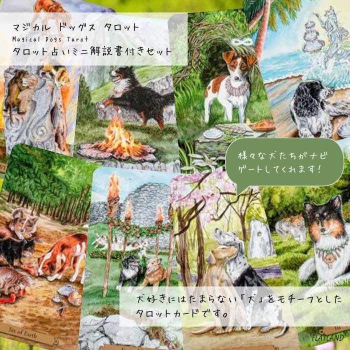 Волшебные Собаки Таро Волшебные Собаки Таро Гадание на японском языке Руководство Включено Подлинные Карты Таро 78 Штук Собака