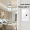 Tuya WiFi Intelligent Touched Screen Fan Light Switch Speed Adjustable Fan Light Switch Mobilephone