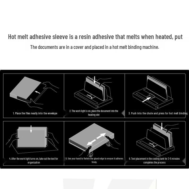 Deli A4 Thermal Binding Transparent Covers CN plug (adapter included)