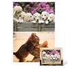 108 Piece Jigsaw Puzzle / Dog and Cat (2 Types) (mini), Popular Korean Puzzle
