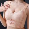 Women's Large Size Adjustable Underwear Full Cup Gathered Breasts To Prevent Sagging Large Breasts Show Small Summer Thin Bra