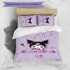 3pcs Kuromi8 Cover Set - Personalized Name, HD Printed Bedding with 1 Cover and 2 Pillowcases - Perfect for Home Decor, Easy Care