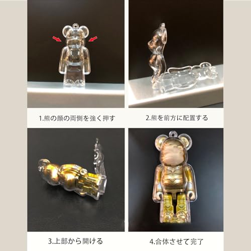 Защитный чехол-брелок, совместимый с Bearbrick, модель 2026 - цепь прозрачный портативный грязеотталкивающий пылезащитный легкий перенос предотвращение потери падение царапина