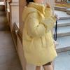 Thicken Warm Parkas for Women Fall Winter New Fashion Zipper Down Oversized Jacket Casual Solid Coats with A Hood