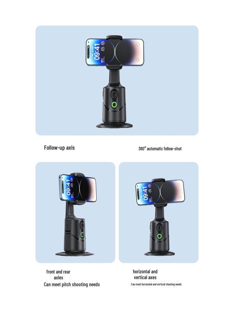 Xiaotian 360° Rotating Face Tracking Gimbal: Anti-Shake Stabilizer & Live Streaming Stand