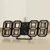 3D LED Digital Clock Luminous Fashion Wall Clock Multifunctional Creative USB Plug In Electronic Clock Home Decoration