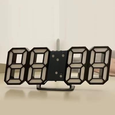 3D светодиодные цифровые часы, светящиеся модные настенные часы, многофункциональные креативные электронные часы с USB-разъемом, украшение для дома