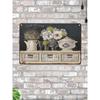 Slate Board & Lavender Still Life Metal Sign 20x30cm, Provence Kitchen Wall Decor Gift