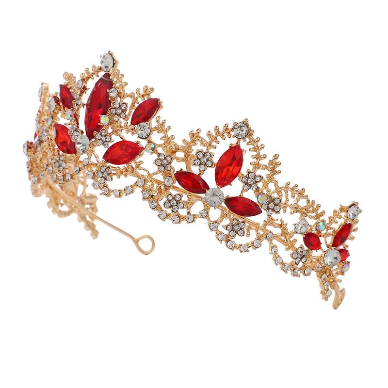 Ретро корона невесты корона свадьба барокко королева большая корона свадебное платье аксессуары головной убор