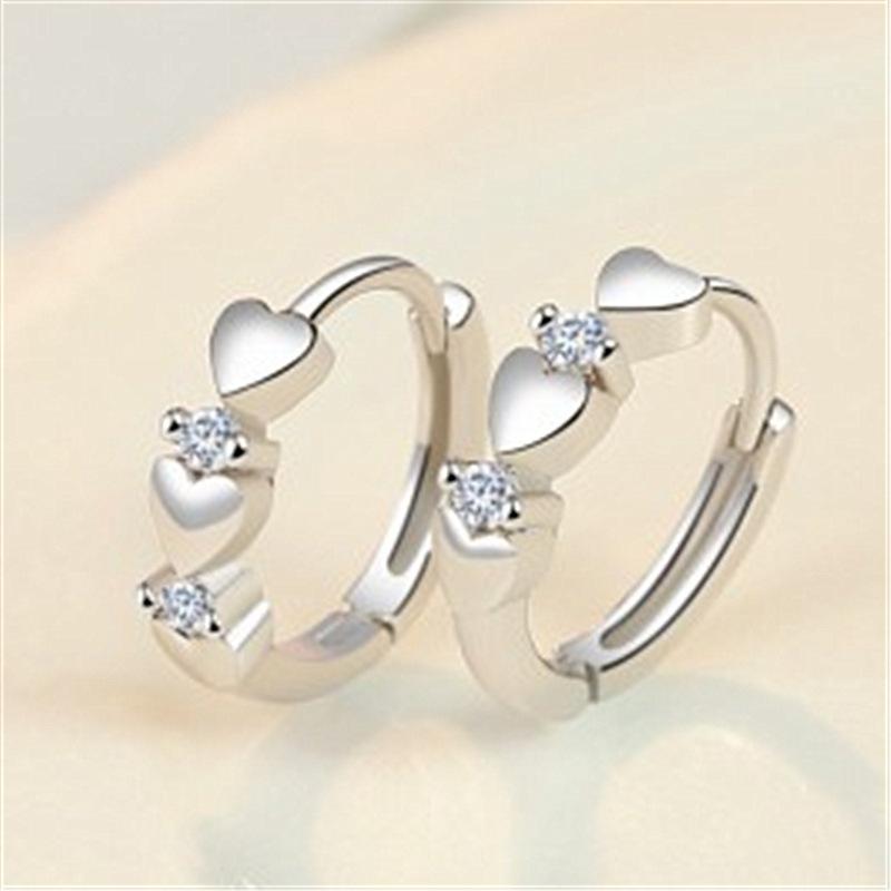 Корейская версия темперамента, персональная пряжка для ушей в форме сердца, инкрустированные серьги Elberry, кольцо для ушей, ювелирные изделия с пряжкой для ушей Early Love
