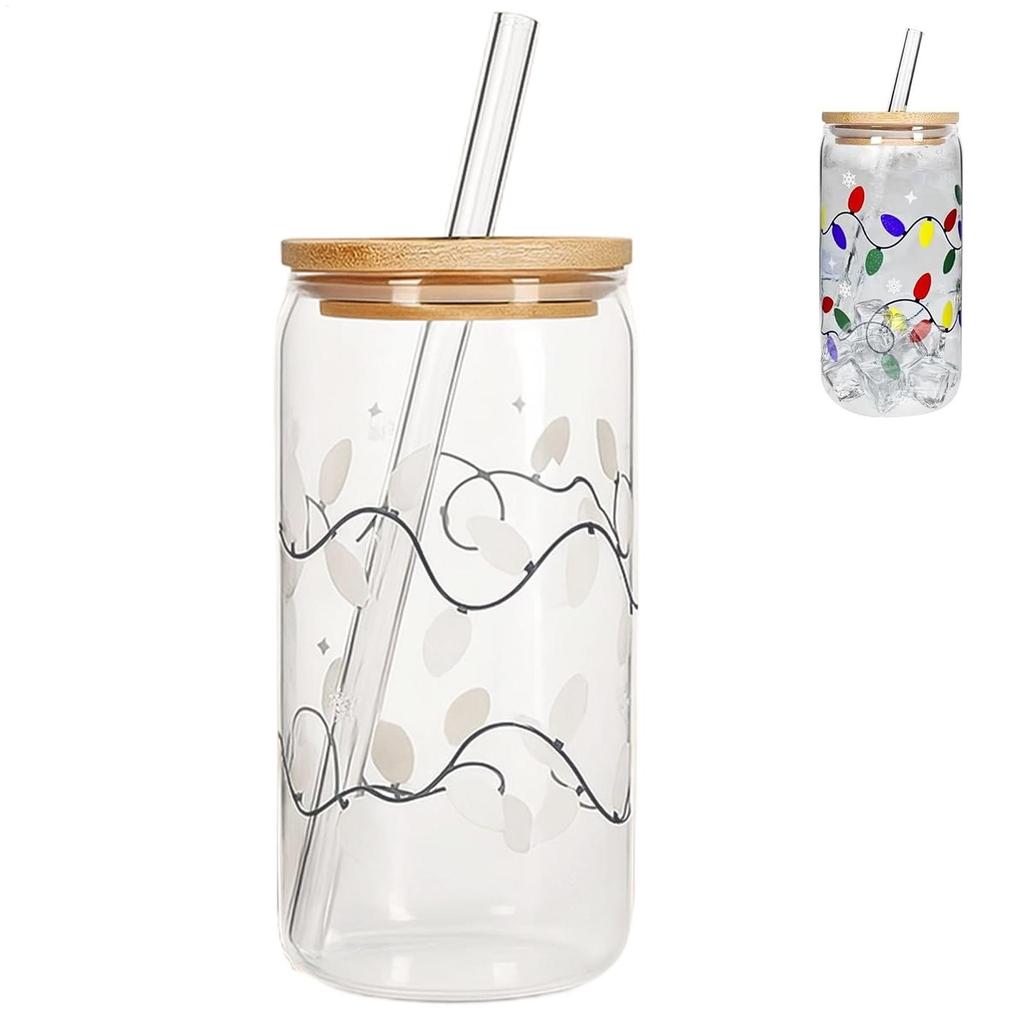 Christmas Color Changing Straw Cup Color Changing Christmas Cup Reusable Coffee Mug Color Changing Christmas Cups with Lids