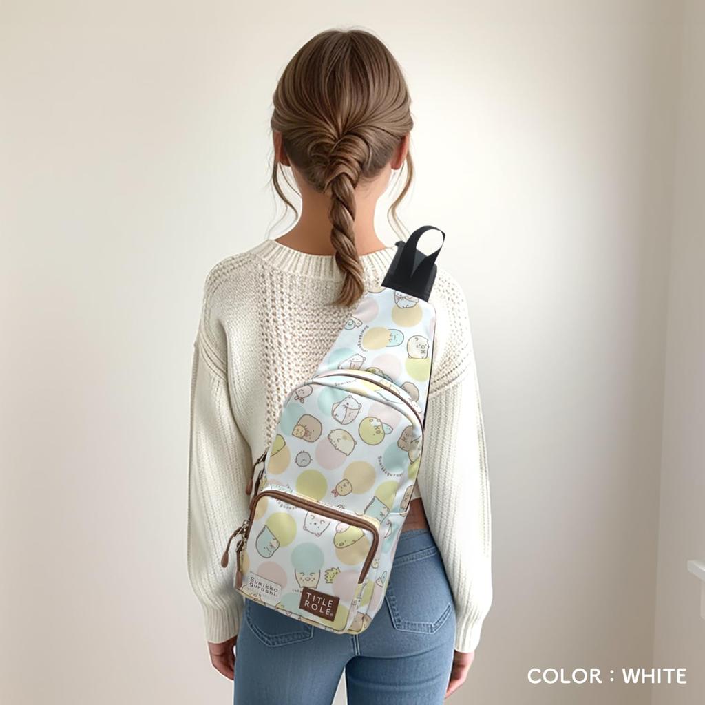 Сумка-слинг для Sumikko Подходит для левой и правой руки Фиолетовый [Главная роль] Дети, Подростки, Гураши, Дружелюбный, Вертикальный, Плечи,