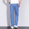 High end mulberry silk jeans for men, 2026 new summer thin casual men's pants, Lyocell cotton business pants
