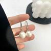 Pearl Earrings Elegant French Retro Earrings Suitable for New Year's Earrings for Women