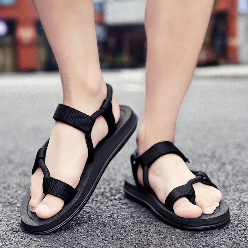 Fashion Summer Fashion Men SandalsRoman Outdoor Beach Comfortable Shoes Flip Flops Slip On Flats Opened Toe Sports Slippers