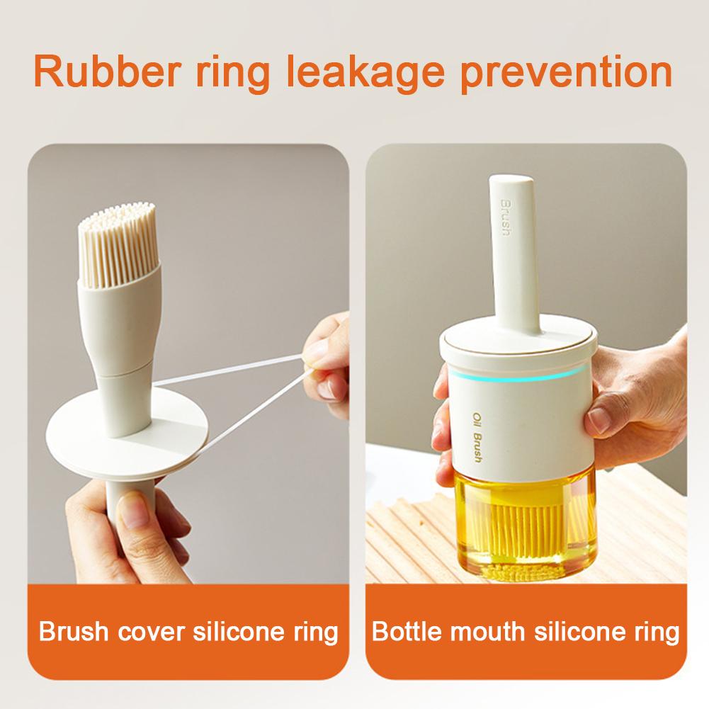 2 в 1 бутылка-дозатор для масла с кисточкой, термостойкая бутылка для оливкового масла, бутылка для соуса, уксуса, приправы для барбекю, инструмент для выпечки