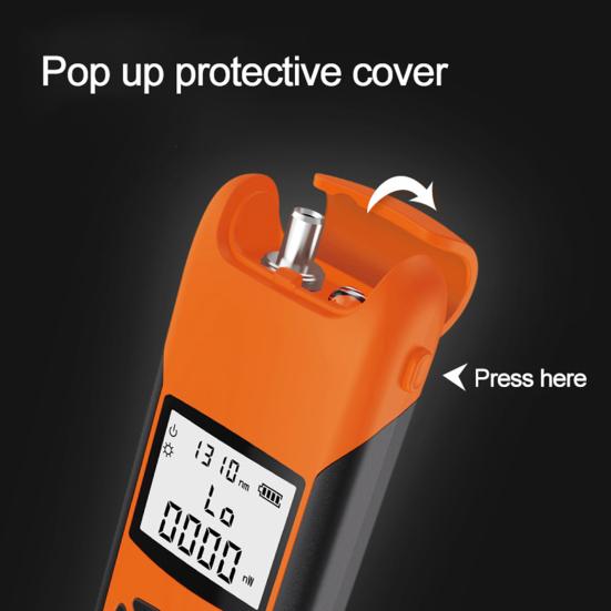 Детектор оптического кабеля, платный высокоточный светодиодный светильник с подсветкой, поддержка самокалибровки, тестер оптического кабеля, промышленный