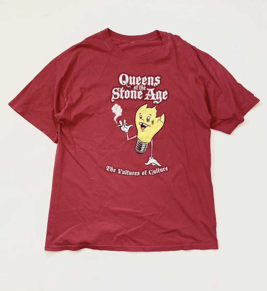 Винтажная мужская унисекс футболка Queens Of The Stone Age - The Vultures of Future TT297