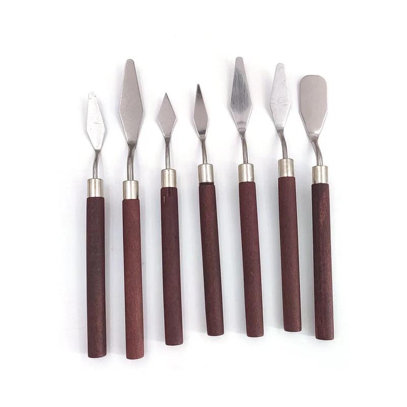 7Pcs Cake Palette Knife for Baking Oil Paint Knives Painting Spatula for Art Small Clay Tools Cake Decorating/Design 1023413