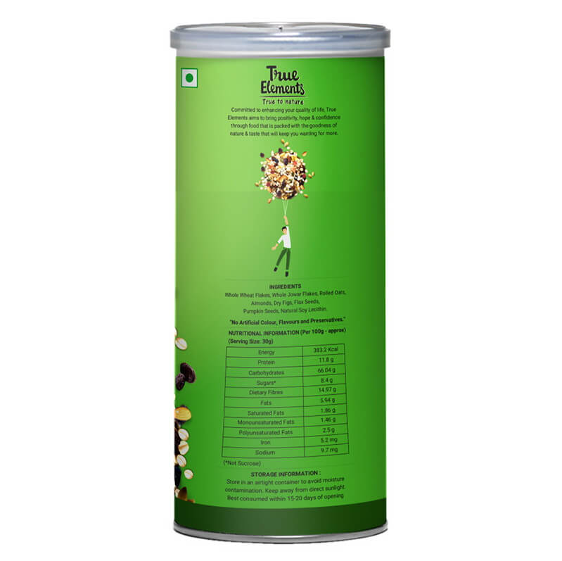 Мюсли без сахара (400 г), Muesli No Added Sugar, True Elements