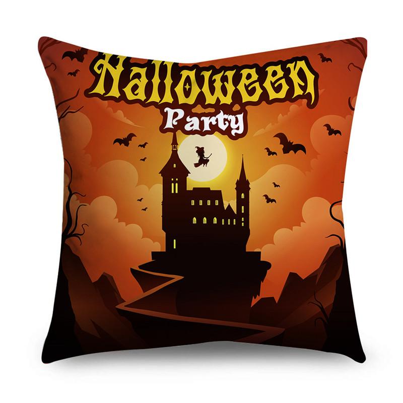 NIGHTWISH Halloween Pattern Pillowcase Holiday Design Home Decor Sofa Cushion Cover 40/45/50cm Happy Easter Day