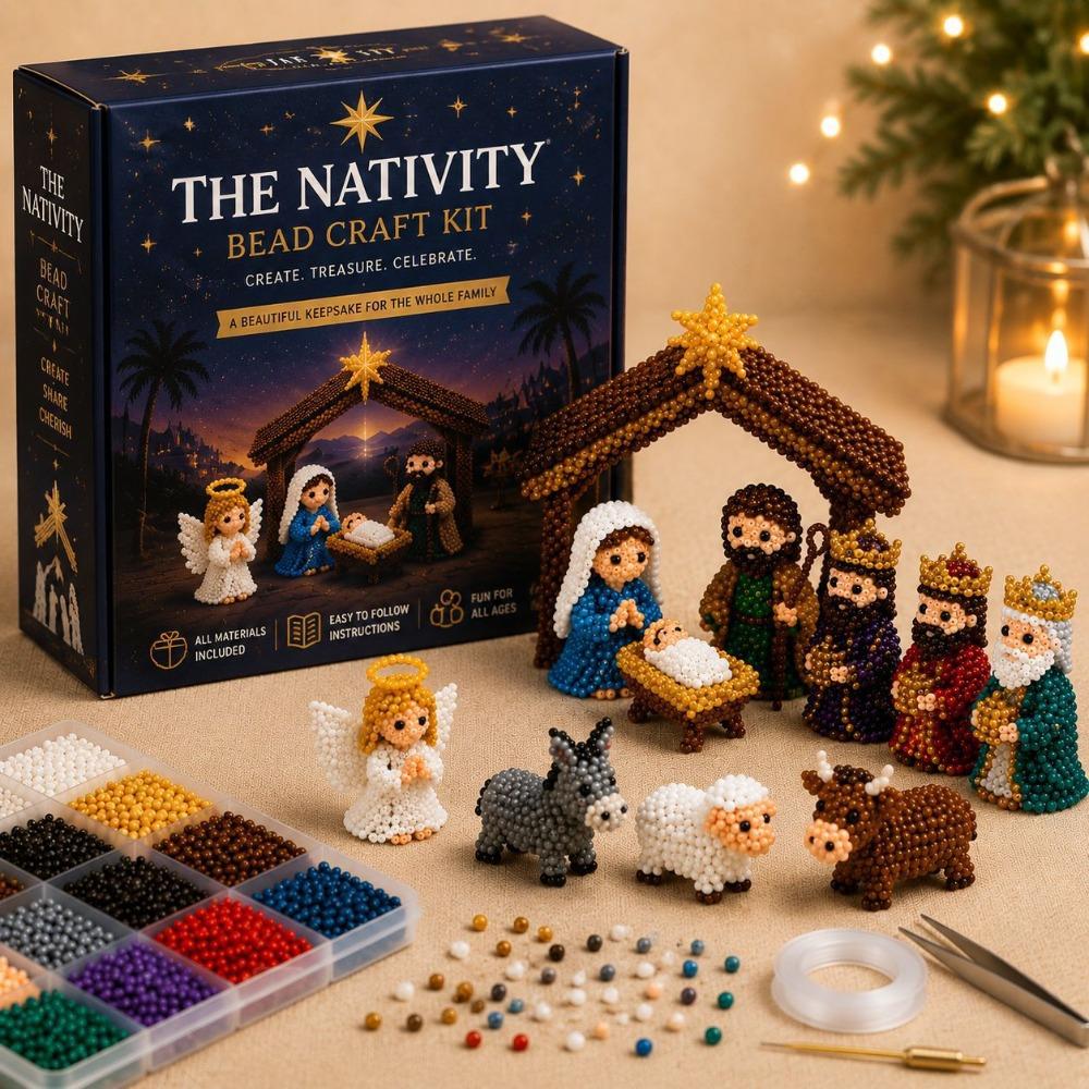 Educational Toy Handmade Bead Art Set Gnome Bead Doll Making Supply  School Project