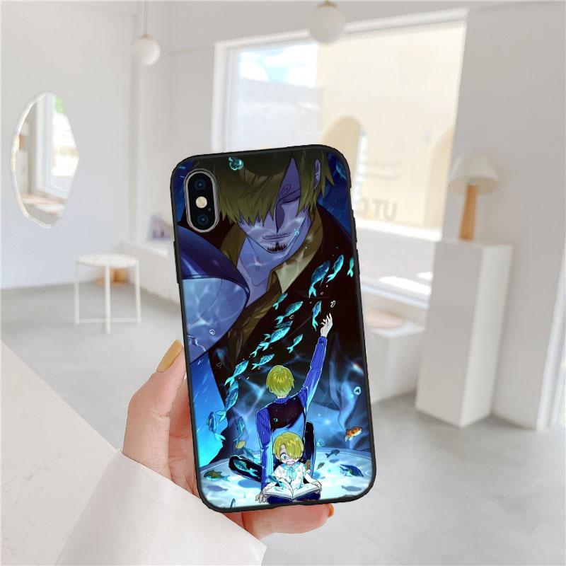 FM43 Чехол-накладка Sanji из One Piece для iPhone 16 15 14 13 12 Pro Max Plus Mini