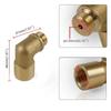M18 x 1.5 Brass Fitting Universal Connector Plug Kit Exhaust P0420 P0430 90 Degree O2 Oxygen Sensor Spacer Extender Tools 