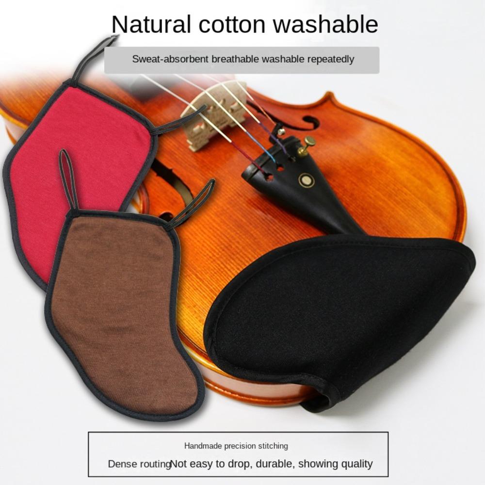 Cotton Violin Chin Rest Pad Cushion Fiddle Soft Cotton Cover 1/8 1/4 1/2 3/4 /4/4 Fiddle