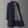 Winter Down-lined Woolen Coat Mid-length Lapel Double-sided Cashmere Woolen Top Business Men's Wool Coat