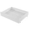 Two Drawers, Storage Space Under the Bed, MDF + Floor Rollers, White (93x66.5x20cm) (Drawers Only)