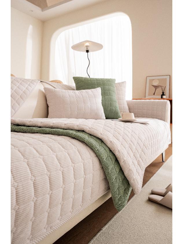 Нескользящие плюшевые диванные подушки в скандинавском пасторальном стиле для всех сезонов