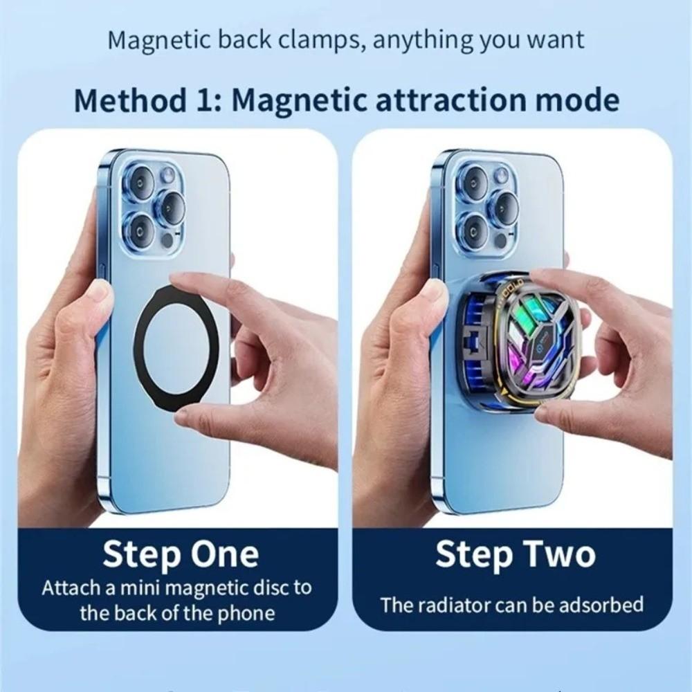 Safy Semiconductor Radiator Back Clip Design Mobile Phone Radiator 2-in-1 Cooling Fan Gaming Live