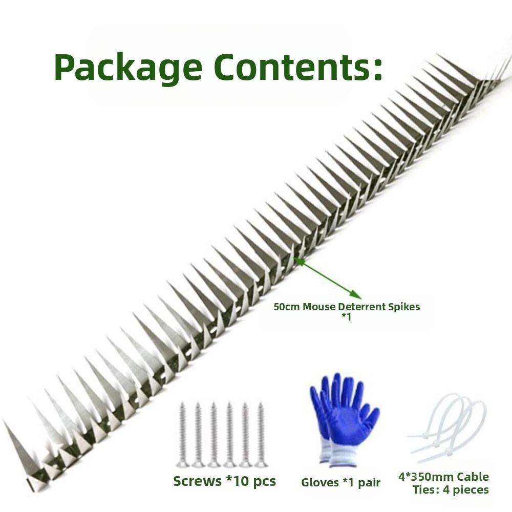 Гибкие шипы из нержавеющей стали для защиты от птиц 0,5/1 м, шипы против голубей, средство от белок, для крыши