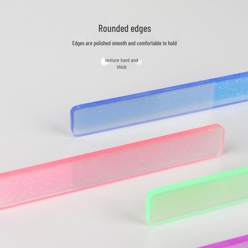 В наличии Стеклянная пилочка для ногтей - Инструмент для полировки, шлифовки и придания блеска для маникюра