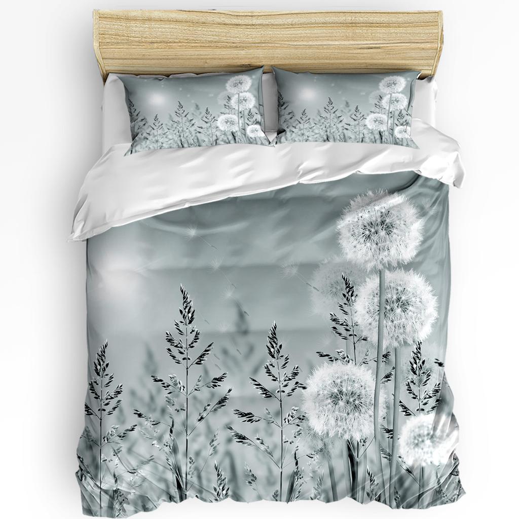 3pcs Bedding Set Dandelion Ladybug White Home Textile Duvet Cover Pillow Case Boy Kid Teen Girl Bedding Covers Set