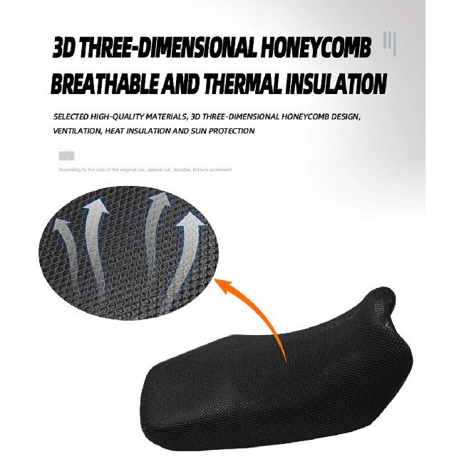 For SUZUKI V-Strom DL1000 DL 1000 VStrom Motorcycle Parts Anti-Slip 3D Mesh Cover Breathable Insulation Cushion Cover