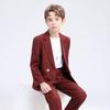 Boy's Handsome British-Style Formal Birthday Suit & Blazer for Photography and Flower Boy