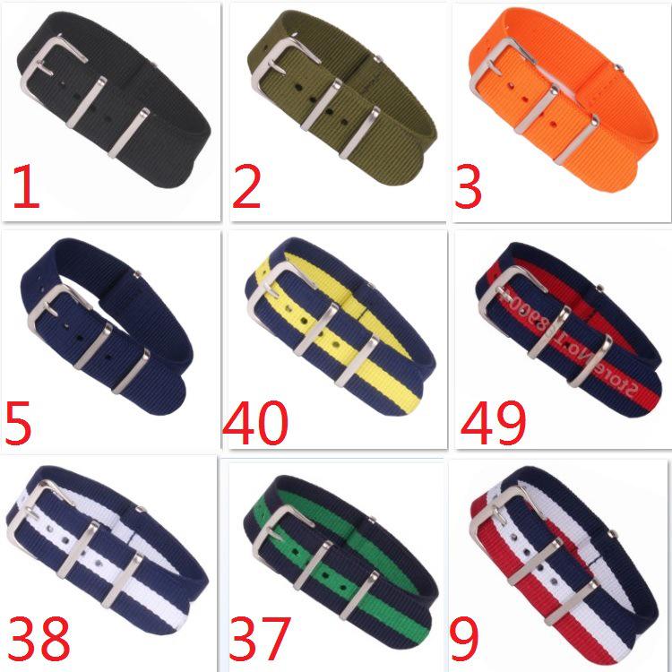 Красный 16 мм Модный холщовый нейлоновый ремешок для часов - Вязаный ювелирный ремешок для часов