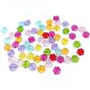 Смешанные цвета акриловые модные украшения 10 мм прозрачные бусины-цветы DIY цветок разделитель в бусинах браслет 10 мм 20 шт. Отдел изготовления аксессуаров