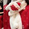 Plush Scarf Cartoon Kt Cat Neck Collar Winter Warmer Stuff Women Warm Soft Furry Scarves Girls Gifts