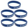 2pcs Australian Flag Bracelet National Flags Silicone Wristband Women Men Australia Sports Rubber Band Wrist Strap Bangle Fashion Accessories Gifts