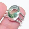 Green Amethyst Gemstone 925 Sterling Silver Jewelry Ring Size 6