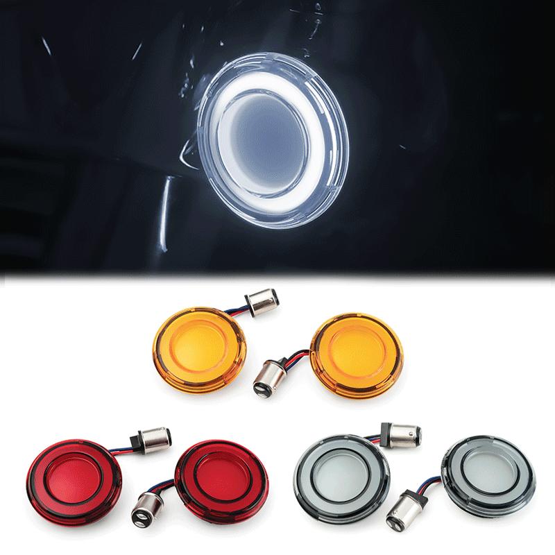 Передний светодиодный передний поворотник для мотоцикла, 1157, стиль пули для Harley Touring Breakout CVO Road Glide Fat Boy