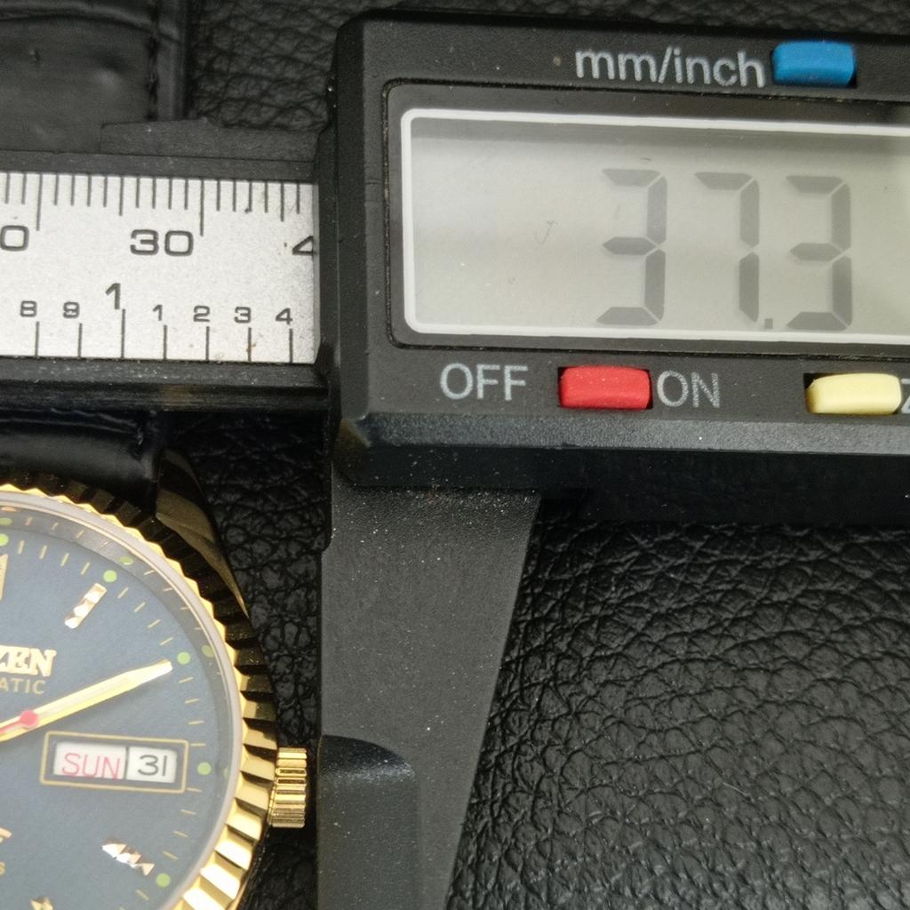 АВТОМАТИЧЕСКИЕ ВИНТАЖНЫЕ ВОССТАНОВЛЕННЫЕ ЯПОНСКИЕ МУЖСКИЕ ЧАСЫ CITIZEN 8200 С СИННИМ ЦИФЕРБЛАТОМ a445247-1
