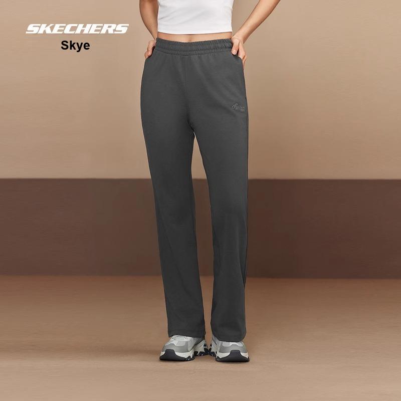 Skechers Мягкие Удобные Универсальные Широкие Расклешенные Брюки Женские Низ L225W110-02KY