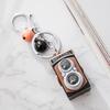 Брелок Легкий Портативный Светодиодный Звуковой Световой Дизайн Ретро Форма Камеры Брелок Сумка Рюкзак Брелок Подвеска Аксессуар