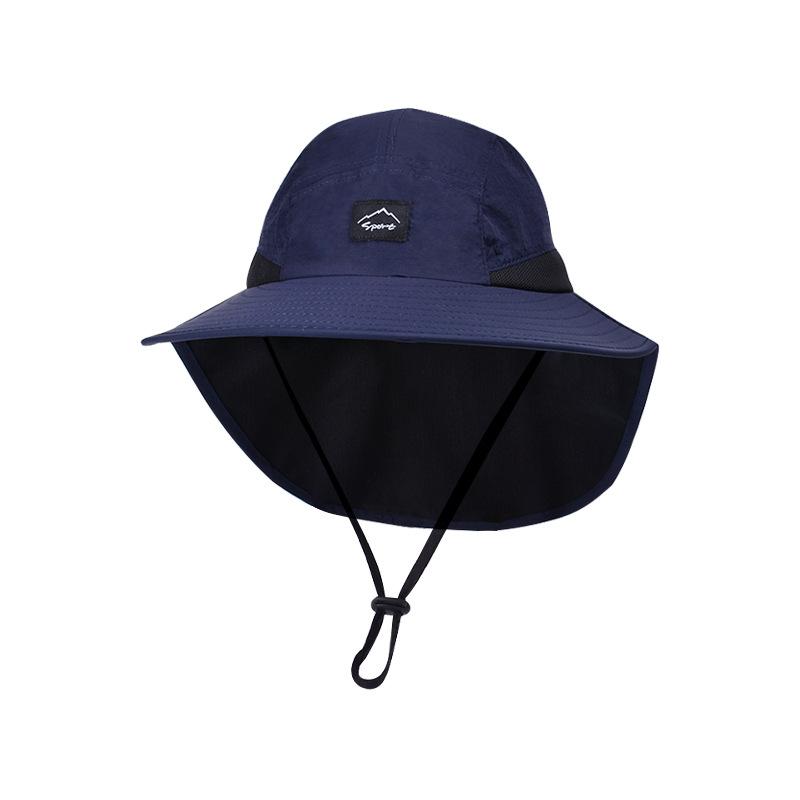 1136 children's hat summer large brim shawl sun hat outdoor outing bucket hat older children boy sun hat