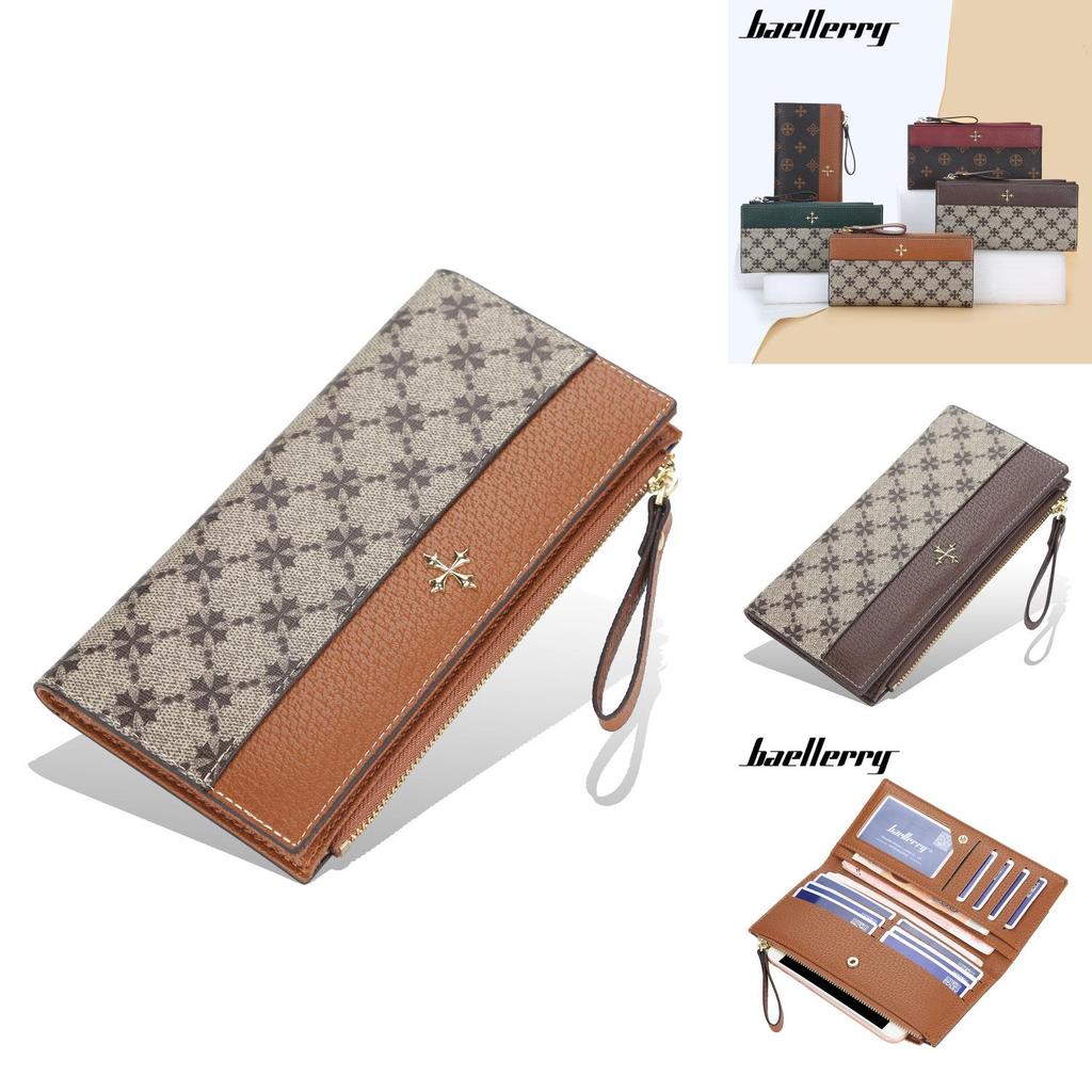 Pu Leather Vintage Wallet For Women With Multiple Card Slots And Zipper Closure For Daily Use